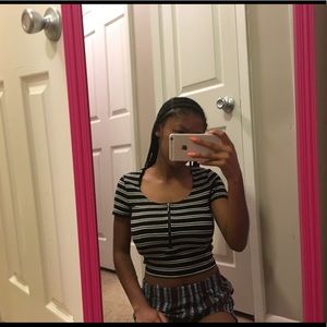 Stripped crop top